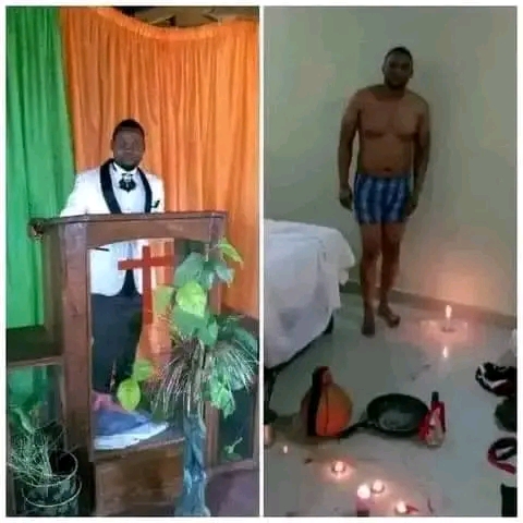 Embarrassing Moments As A Lusaka Pastor Is Caught In A Church’s Dressing Room with married women